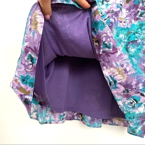 LOFT ruffled midi dress, sleeveless with empire waist - Picture 10 of 12